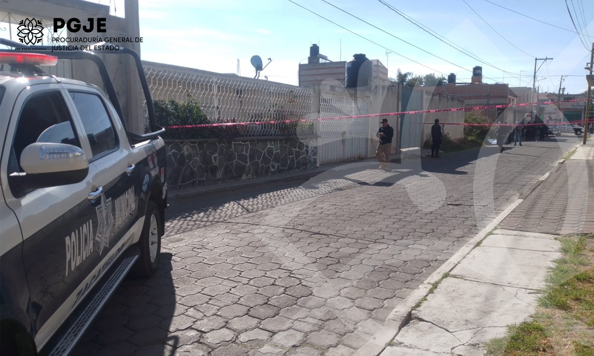 PGJE investiga muerte de hombre por  disparo de arma de fuego en Zacatelco